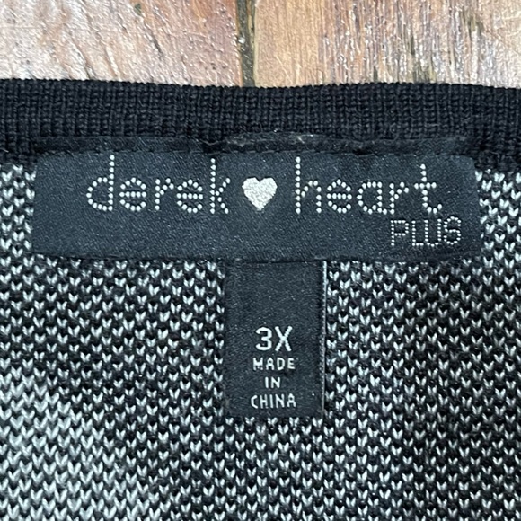 Derek Heart Black and White Long Sleeve Dress - Picture 8 of 12